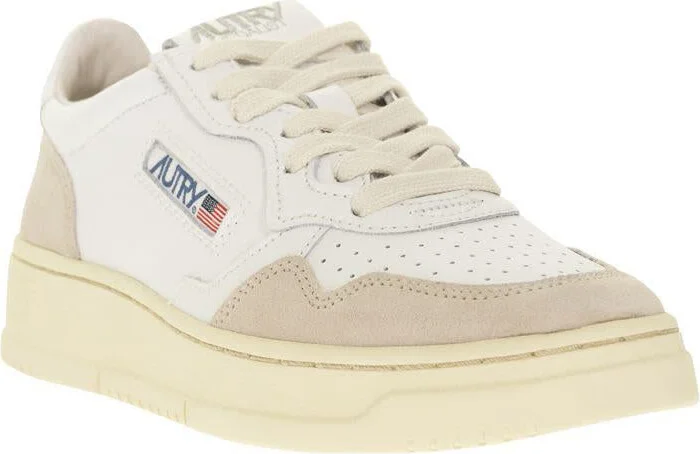 Autry Medalist Low - Leather And Suede Sneakers - Image 2