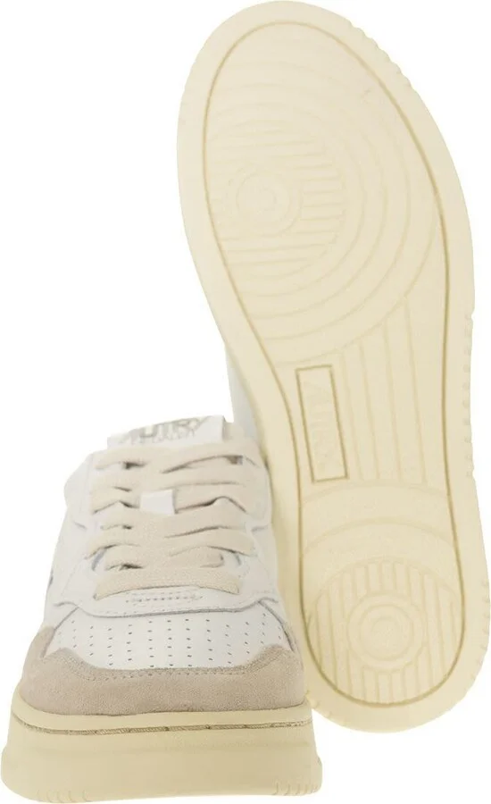 Autry Medalist Low - Leather And Suede Sneakers - Image 5
