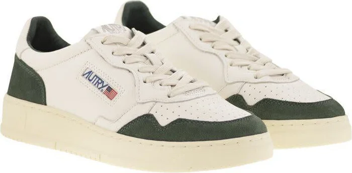 Autry Medalist Low - Leather And Suede Sneakers - Image 4