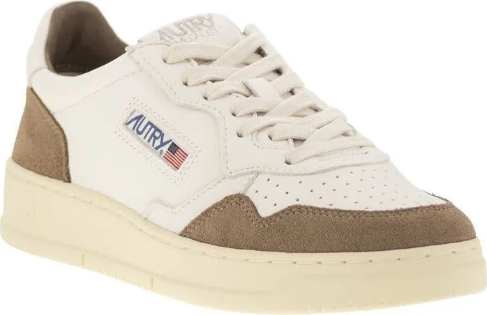 Autry Medalist Low - Leather And Suede Sneakers - Image 2