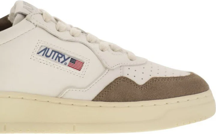 Autry Medalist Low - Leather And Suede Sneakers - Image 6