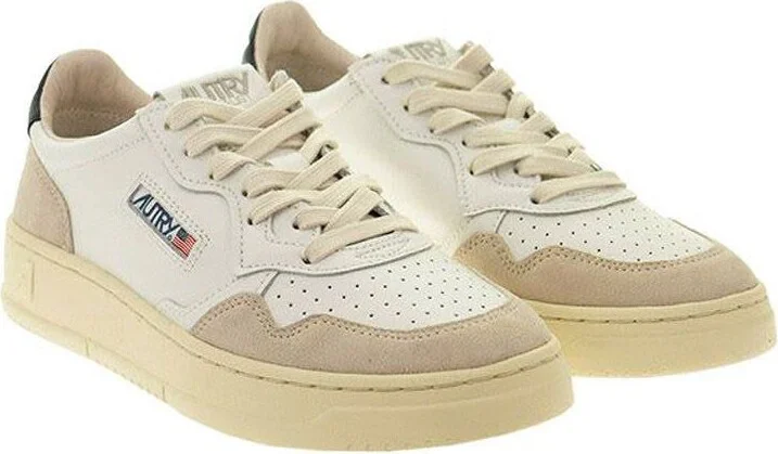 Autry Medalist Low - Leather And Suede Sneakers - Image 4