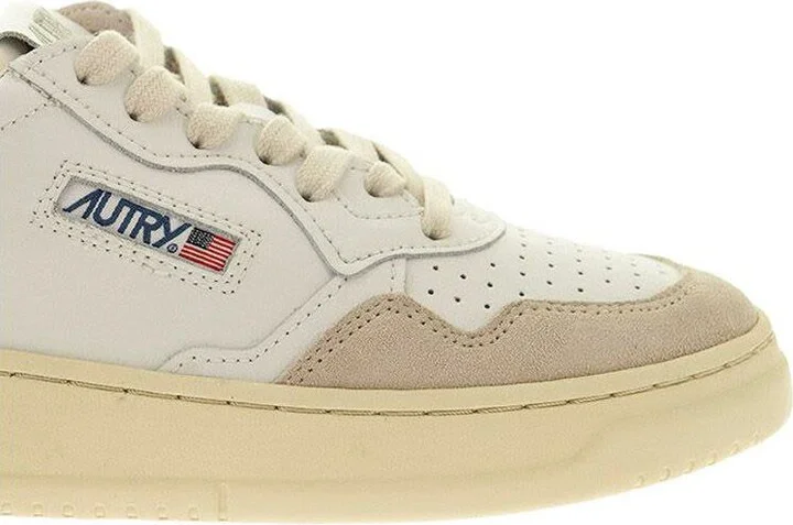 Autry Medalist Low - Leather And Suede Sneakers - Image 6