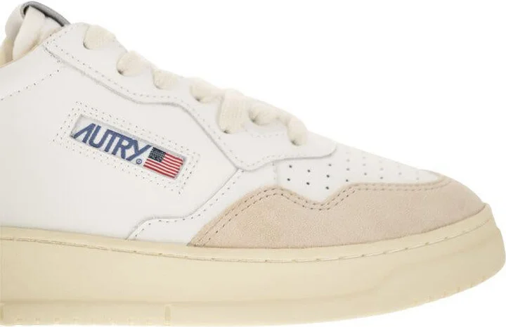 Autry Medalist Low - Leather And Suede Sneakers - Image 6
