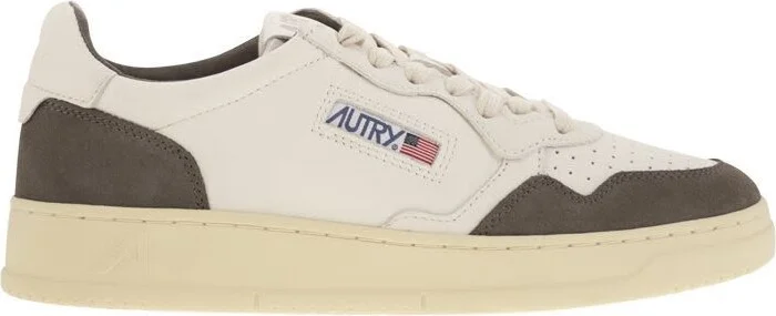 Autry Medalist Low - Leather And Suede Sneakers - Image 2