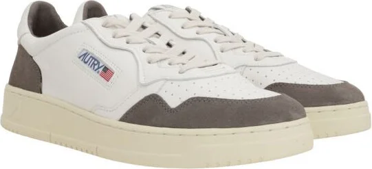 Autry Medalist Low - Leather And Suede Sneakers - Image 3