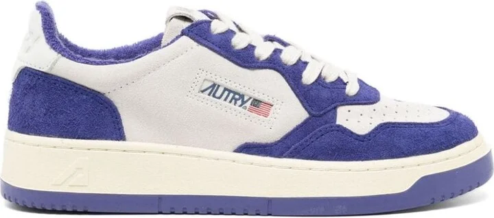 Autry Medalist Low Leather And Suede Sneakers