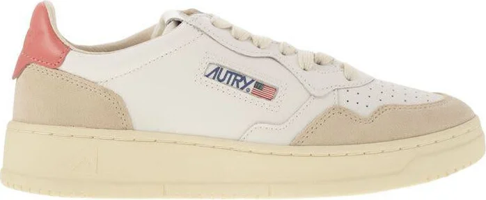 Autry Medalist Low - Leather And Suede Sneakers