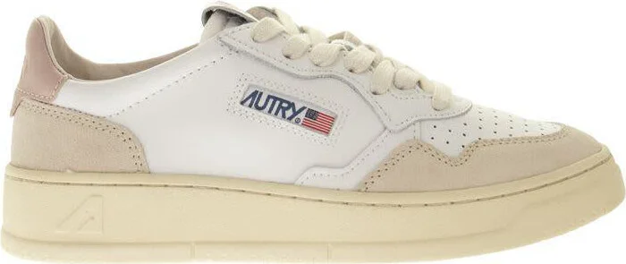 Autry Medalist Low - Leather And Suede Sneakers