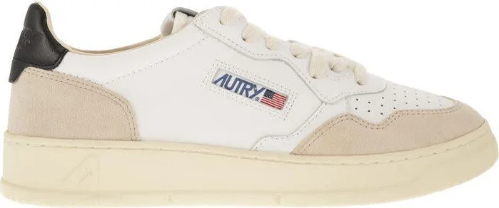 Autry Medalist Low - Leather And Suede Sneakers