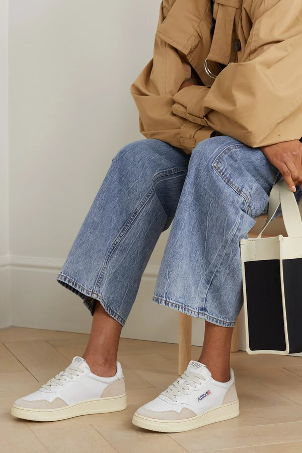 Autry - Medalist Low Leather And Suede Sneakers - White - Image 2
