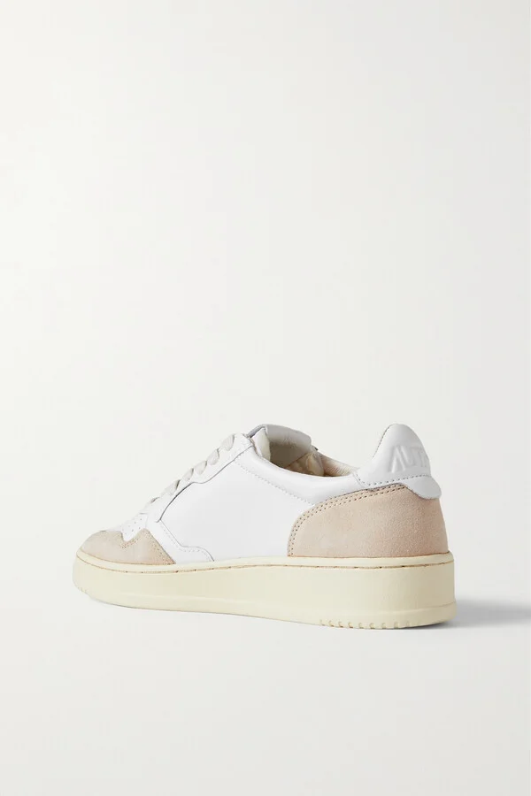 Autry - Medalist Low Leather And Suede Sneakers - White - Image 3
