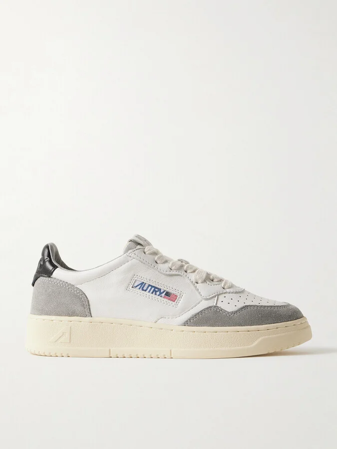 Autry - Medalist Low Leather And Suede Sneakers - White