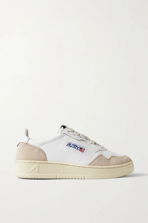 Autry - Medalist Low Leather And Suede Sneakers - White