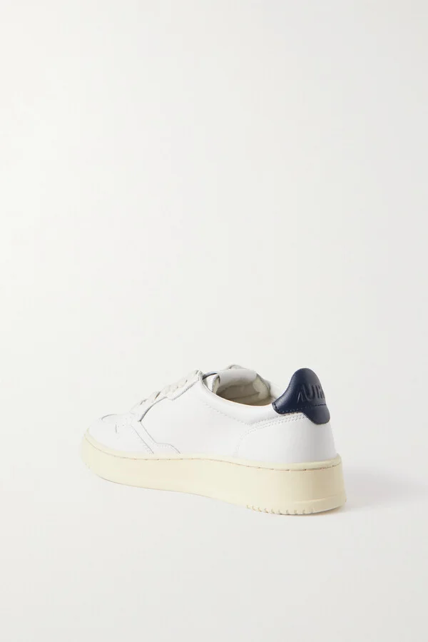 Autry - Medalist Low Leather Sneaker - White - Image 3