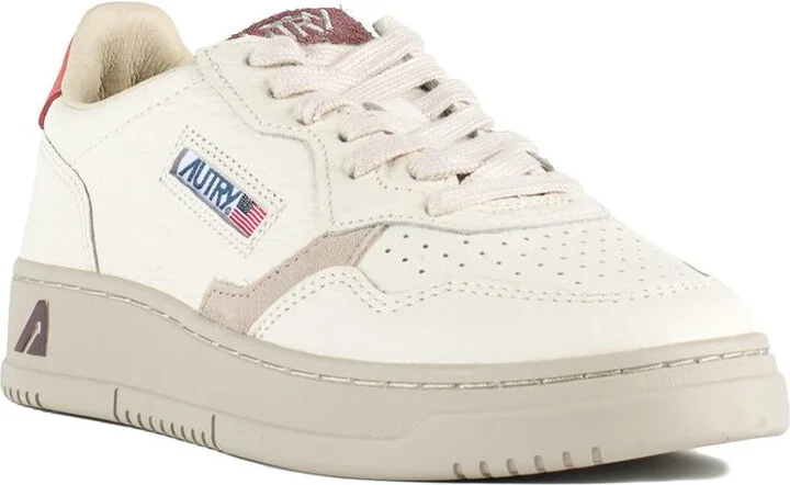 Autry Medalist Low Leather Sneakers Color Rose And Sand - Image 3