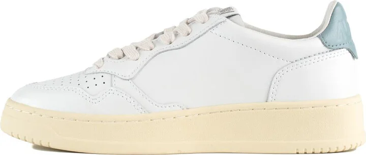 Autry Medalist Low Leather Sneakers Color White And Silver Blue - Image 2