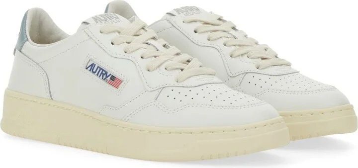 Autry Medalist Low Leather Sneakers Color White And Silver Blue - Image 5