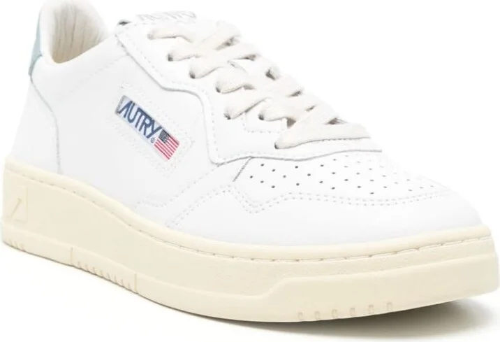 Autry Medalist Low Leather Sneakers Color White And Silver Blue - Image 7
