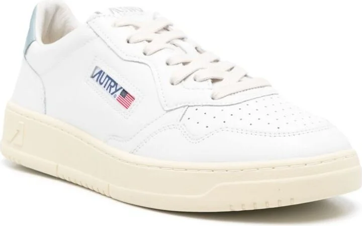 Autry Medalist Low Leather Sneakers Color White And Silver Blue - Image 2