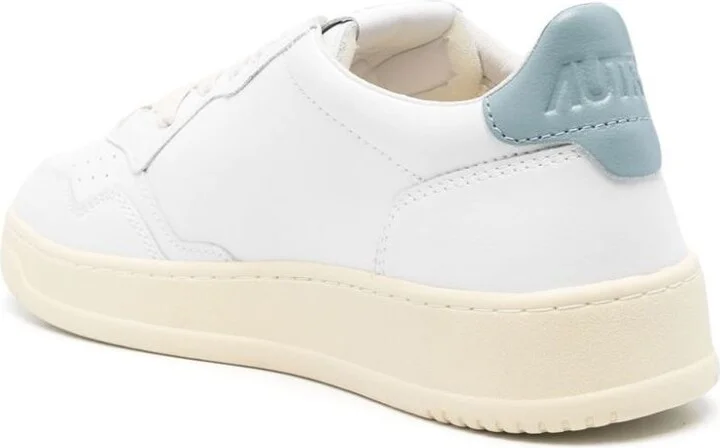Autry Medalist Low Leather Sneakers Color White And Silver Blue - Image 3