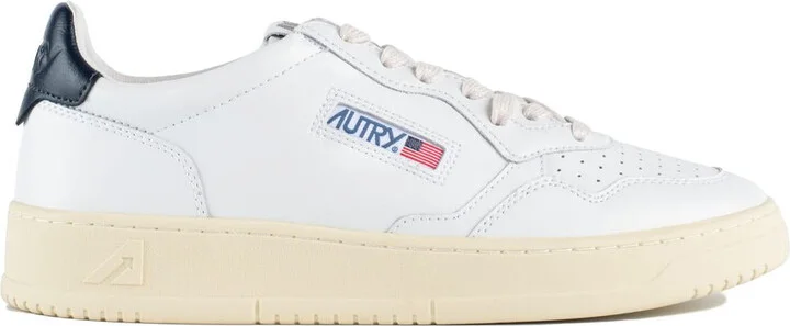 Autry Medalist Low Leather Sneakers Color White And Space