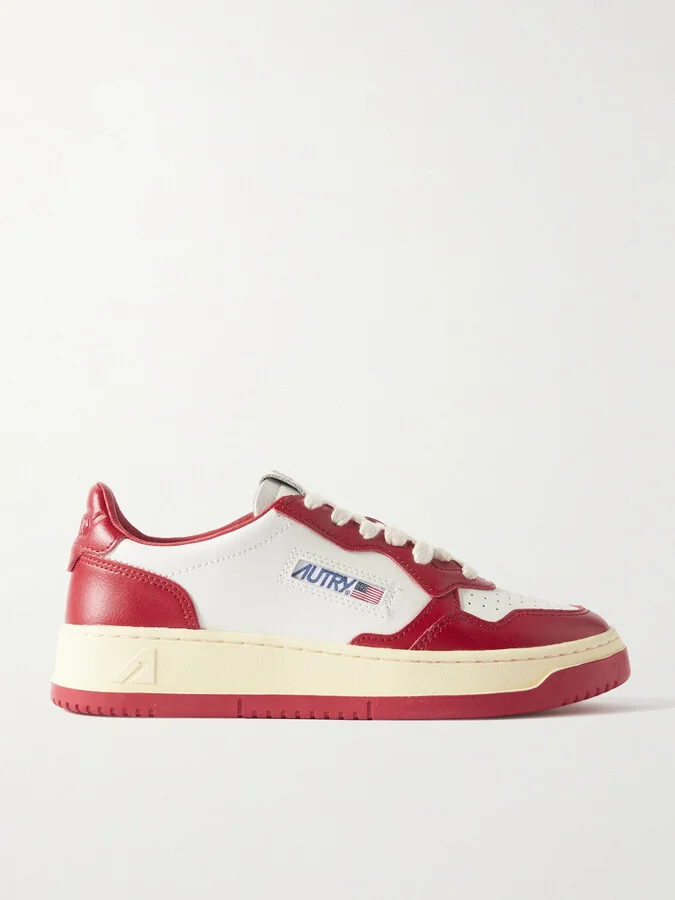 Autry - Medalist Low Leather Sneakers - Red