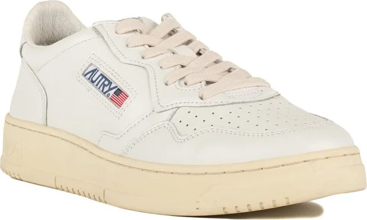 Autry Medalist Low Leather Sneakers White - Image 3