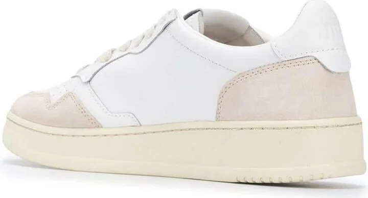 Autry Medalist Low Man Leat/Suede White - Image 3