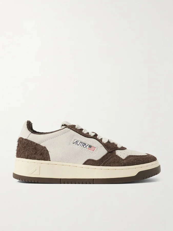 Autry - Medalist Low Nubuck-trimmed Brushed-suede Sneakers - Brown