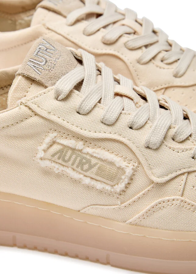 Autry Medalist Low Panelled Canvas Sneakers - Image 4