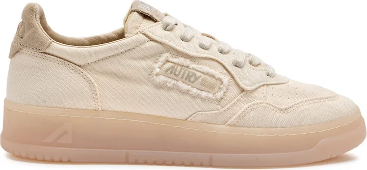 Autry Medalist Low Panelled Canvas Sneakers