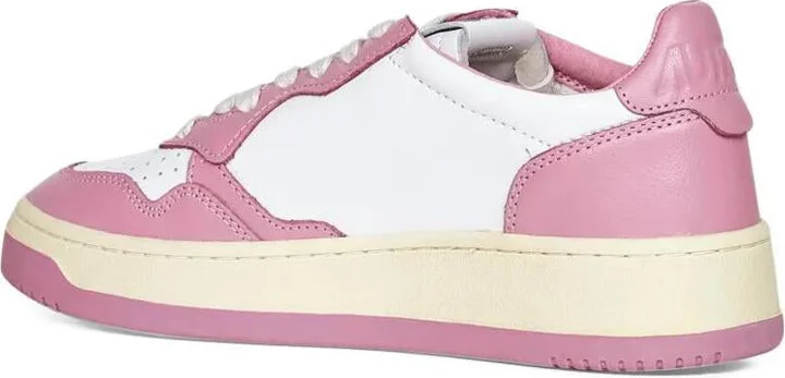 Autry Medalist Low Sneakers Bicolor In White And Polignac Leather Shoes - Image 3