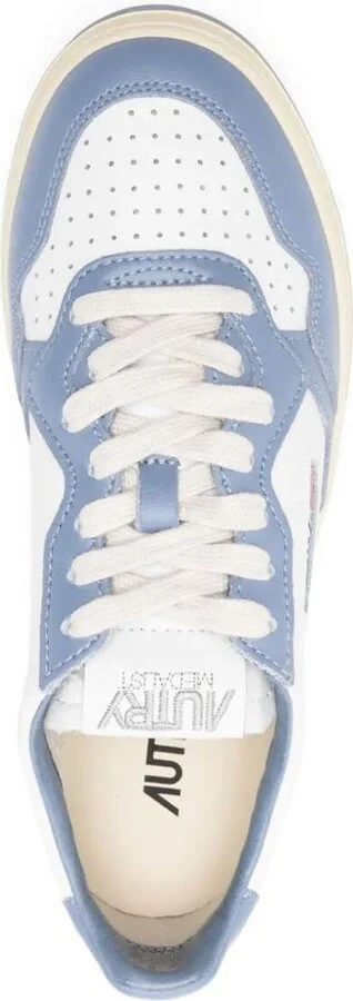 Autry Medalist Low Sneakers Bicolor In White And Tempest Leather Shoes - Image 4