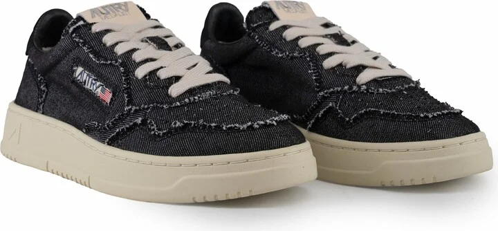 Autry Medalist Low Sneakers In Denim - Image 4