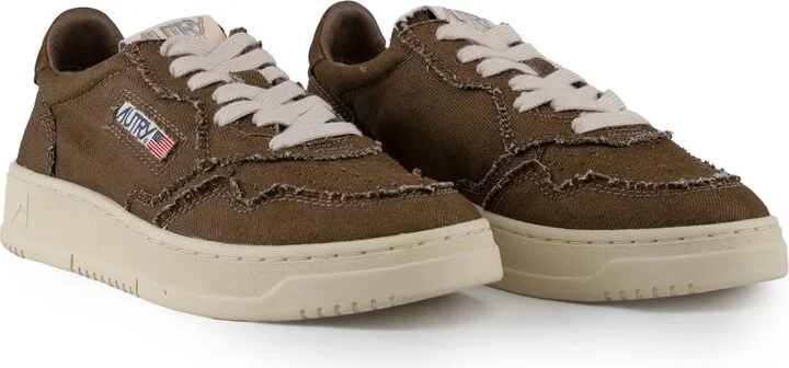 Autry Medalist Low Sneakers In Denim - Image 4