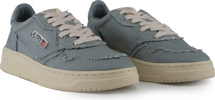Autry Medalist Low Sneakers In Denim - Image 4