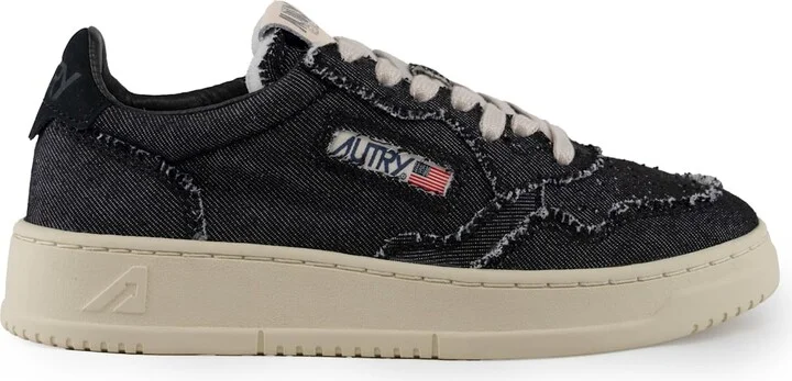 Autry Medalist Low Sneakers In Denim