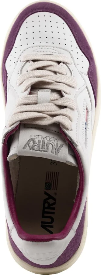 Autry Medalist Low Sneakers In Goatskin And Suede - Image 3