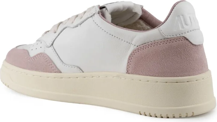Autry Medalist Low Sneakers In Goatskin And Suede - Image 2