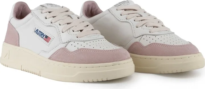 Autry Medalist Low Sneakers In Goatskin And Suede - Image 4