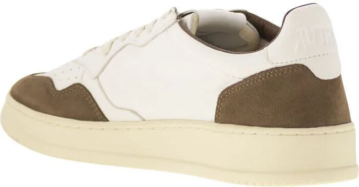 Autry Medalist Low - Sneakers In Goatskin And Suede - Image 3