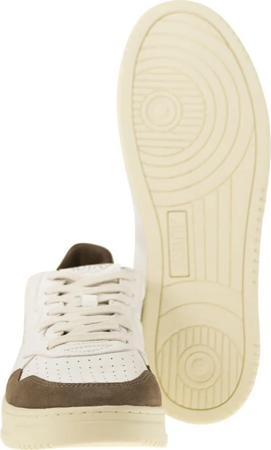 Autry Medalist Low - Sneakers In Goatskin And Suede - Image 5