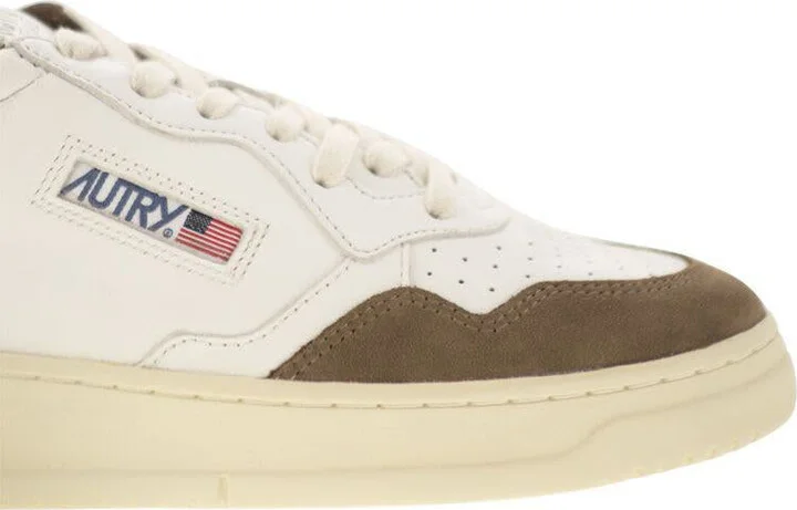 Autry Medalist Low - Sneakers In Goatskin And Suede - Image 6