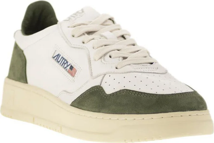 Autry Medalist Low - Sneakers In Goatskin And Suede - Image 2