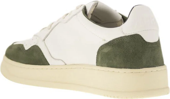Autry Medalist Low - Sneakers In Goatskin And Suede - Image 3