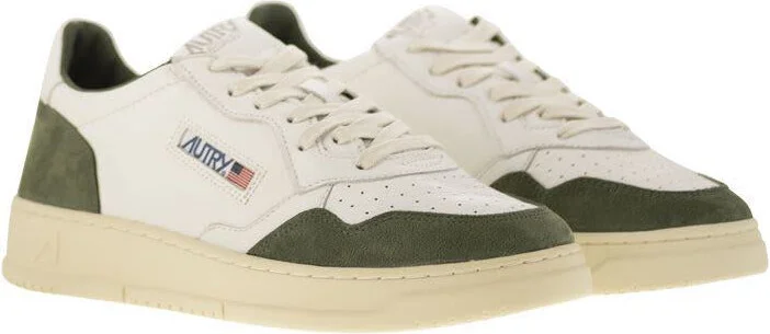 Autry Medalist Low - Sneakers In Goatskin And Suede - Image 4