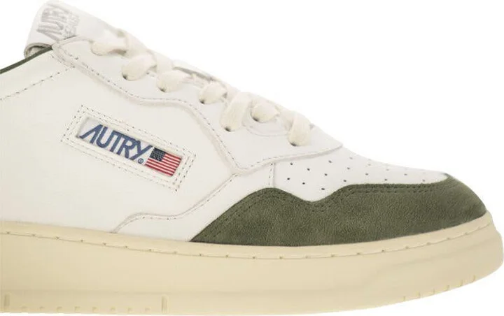 Autry Medalist Low - Sneakers In Goatskin And Suede - Image 6