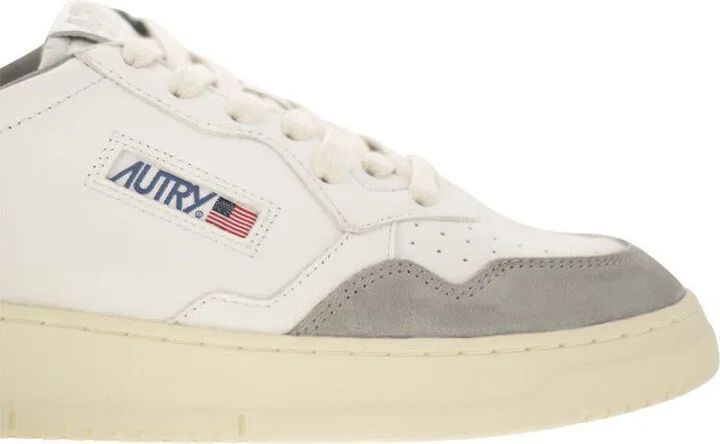 Autry Medalist Low - Sneakers In Goatskin And Suede - Image 6