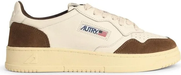 Autry Medalist Low - Sneakers In Goatskin And Suede